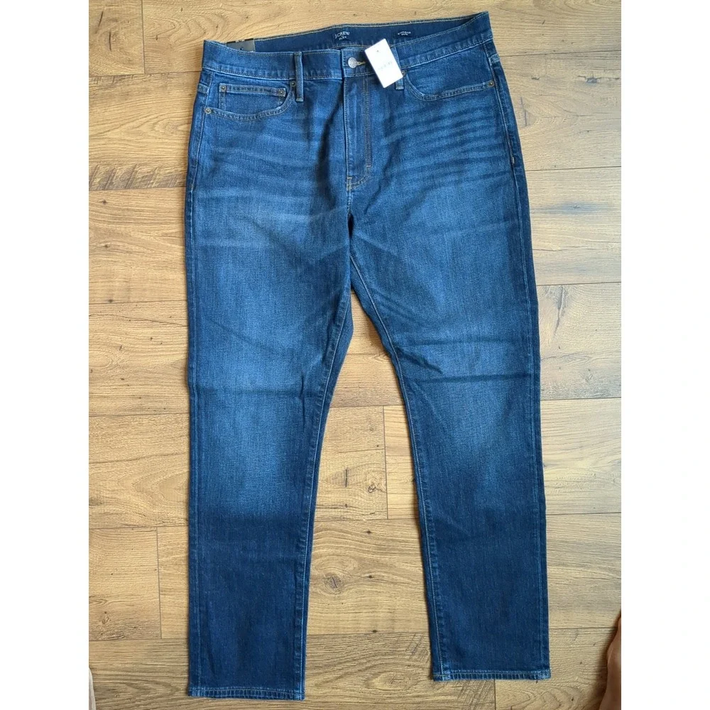 J. Crew Mens 36x32 Athletic‎ Slim Fit Medium Wash Jeans